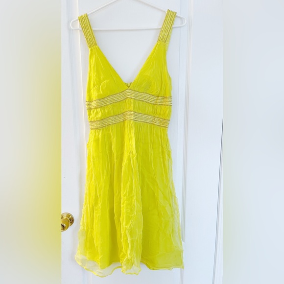 French Connection Grecian Yellow Dress - Picture 1 of 6